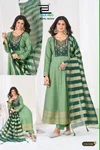Royal Queen By Blue Hills Rayon Foil Printed Anarkali Kurti Set